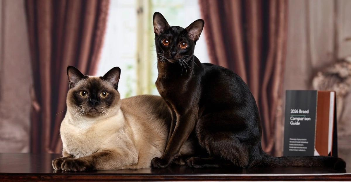 Burma-Katze vs Bombay-Katze: Rassevergleichsleitfaden 2026