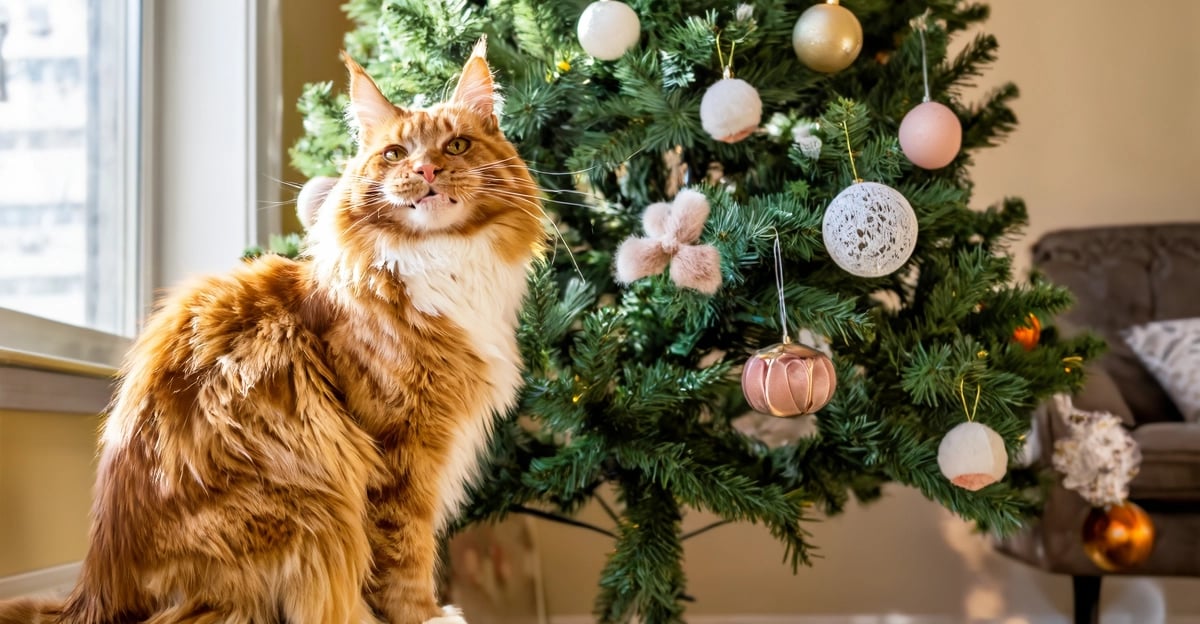 Weihnachtsbaum und Katzen: Wie man beide 2026 sicher hält