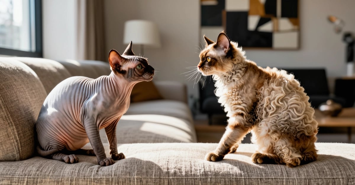 Sphynx vs Devon Rex : Le Guide Ultime 2026 des Chats Sans Poils vs Ondulés
