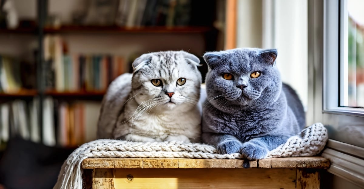 Scottish Fold vs. British Shorthair: Ein umfassender Vergleichsleitfaden für Katzen mit rundem Gesicht